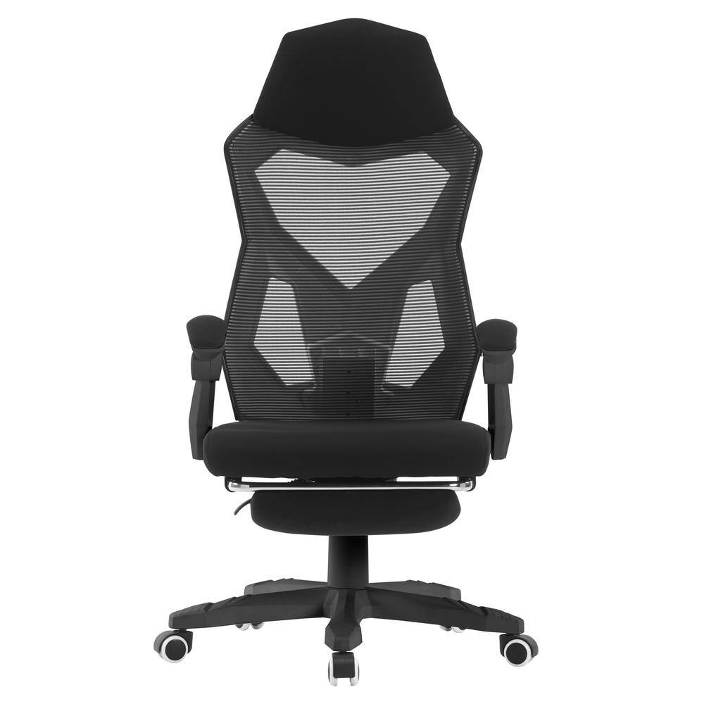 HOMEFUN Black Mesh High Back Adjustable Recliner Ergonomic Executive