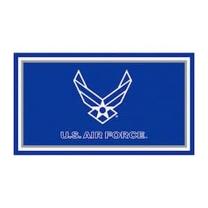 U.S. Air Force Blue 3 ft. x 5 ft. Plush Area Rug