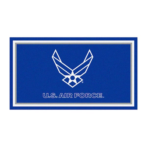 FANMATS U.S. Air Force Blue 3 ft. x 5 ft. Plush Area Rug