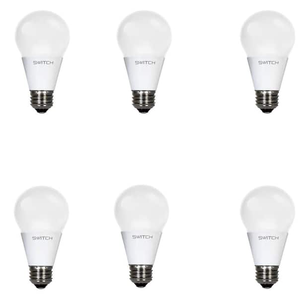 SWITCH 60W Equivalent Soft White  A19 LED Light Bulb (6-Pack)