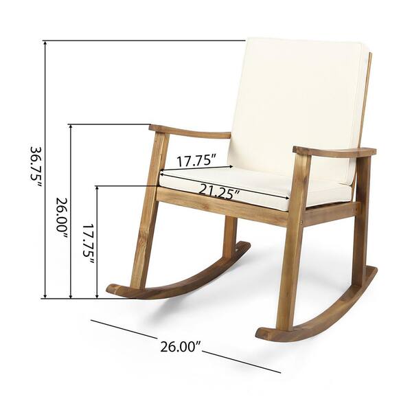 Cream colored rocking online chair