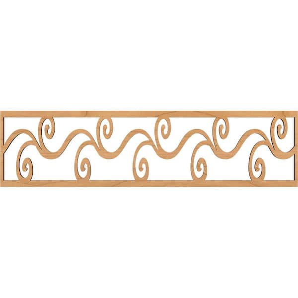 Ekena Millwork Tilden Fretwork 0.375 in. D x 47 in. W x 12 in. L Maple Wood Panel Moulding