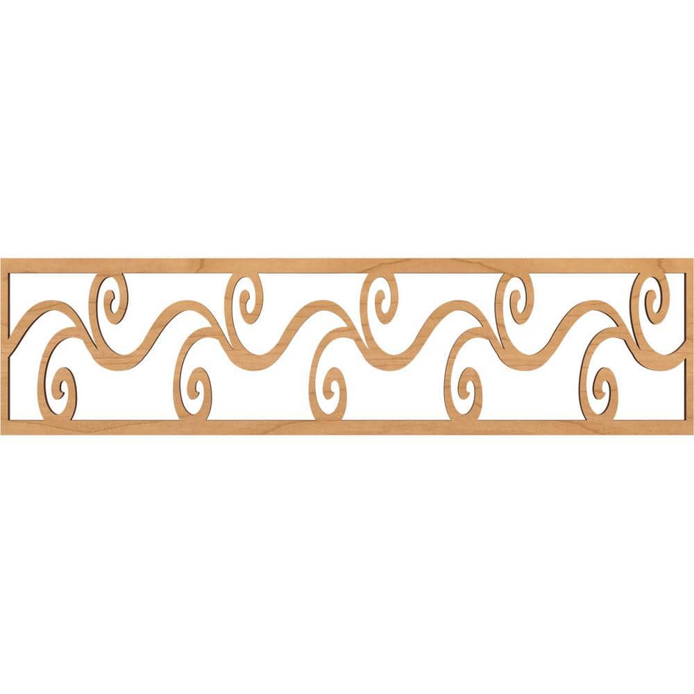 Maple Millwork Ekena Millwork Tilden Fretwork 0.375 in. D x 47 in. W x 12 in. L Maple ...