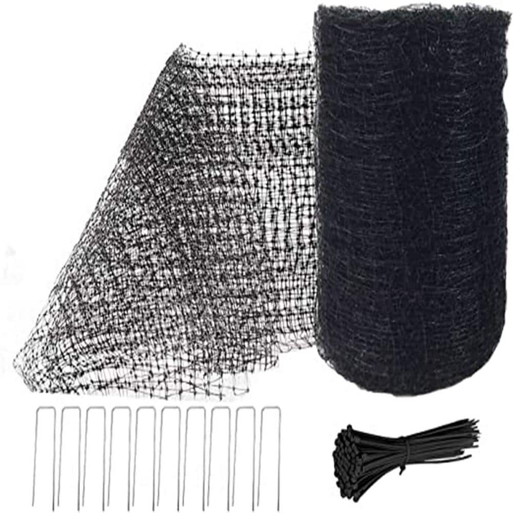 84 in. Black Polypropylene Anti Bird Deer Protection Garden Fence