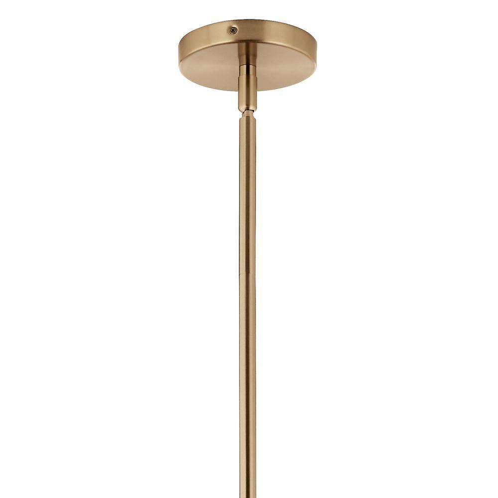 Champagne Bronze 16-Light Sputnik Chandelier with Clear Glass Shades