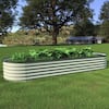 VEIKOUS 8 ft. x 2 ft. x 1.4 ft. Galvanized Raised Garden Bed 9-in-1 ...