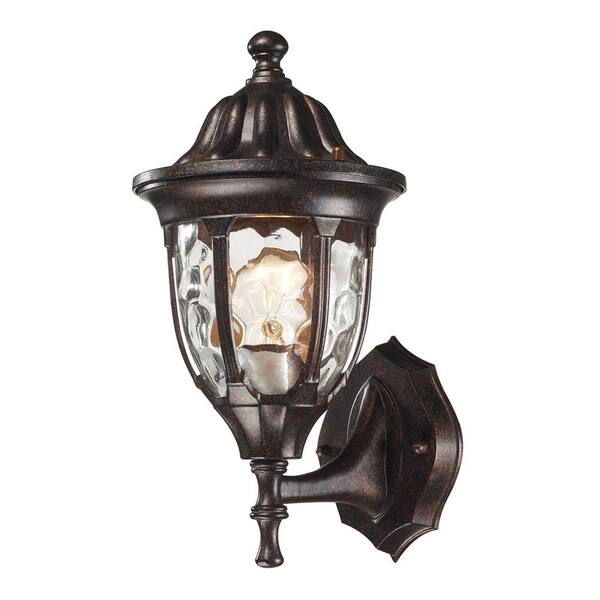 Titan Lighting Glendale 1-Light Outdoor Regal Bronze Sconce