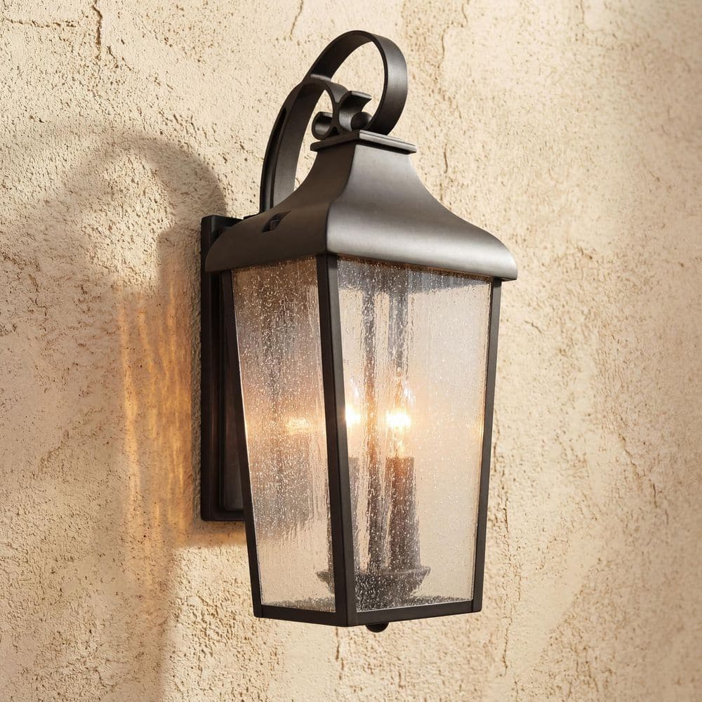 KICHLER Forestdale 18.5 in. 2-Light Olde Bronze Outdoor Hardwired