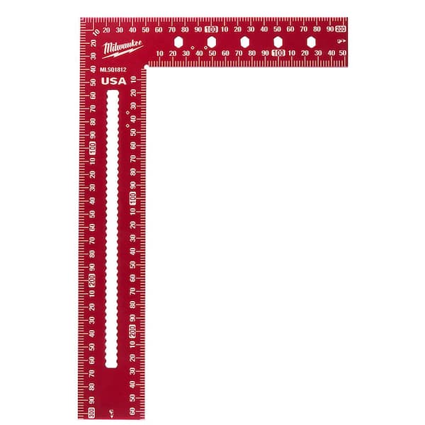 Milwaukee 200mm x 300mm Aluminum Framing Square