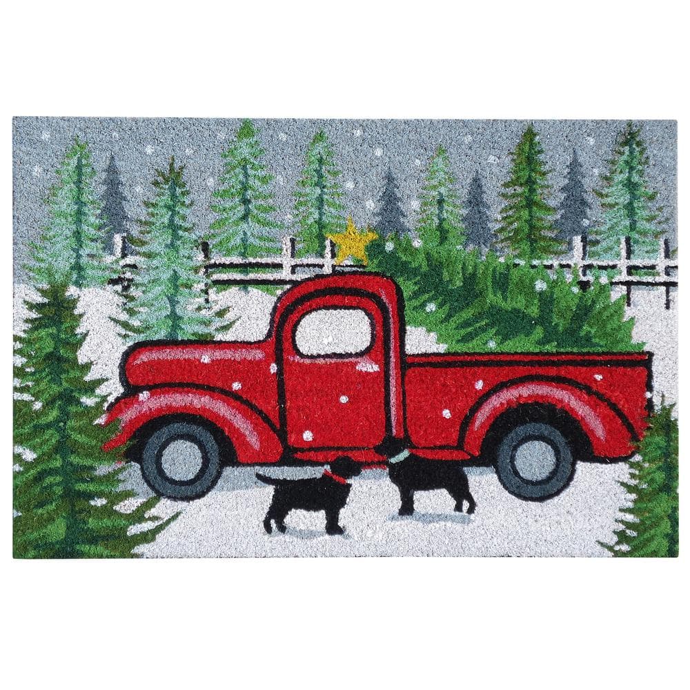 Calloway Mills Winter Wonderland 24 in. x 36 in. Coir Door Mat 122252436 -  The Home Depot