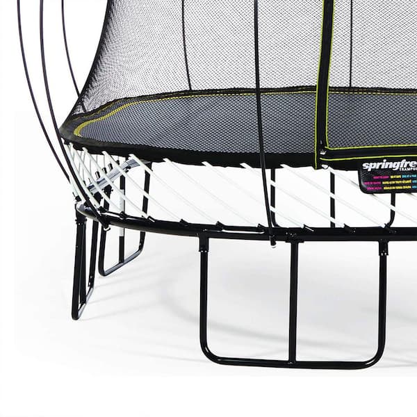 Kids 11 ft. Outdoor Large Square Trampoline with Enclosure