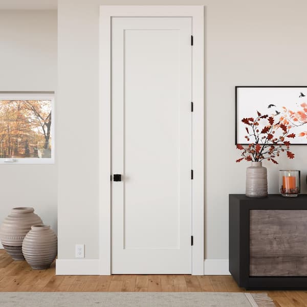JELD-WEN 30 in. x 96 in. Tall 1-Panel Shaker Solid Core Primed