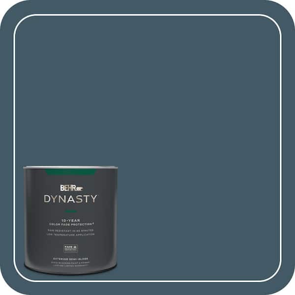 BEHR DYNASTY 1 qt. #S480-7 Midnight in the Tropics Semi-Gloss Exterior Stain-Blocking Paint & Primer