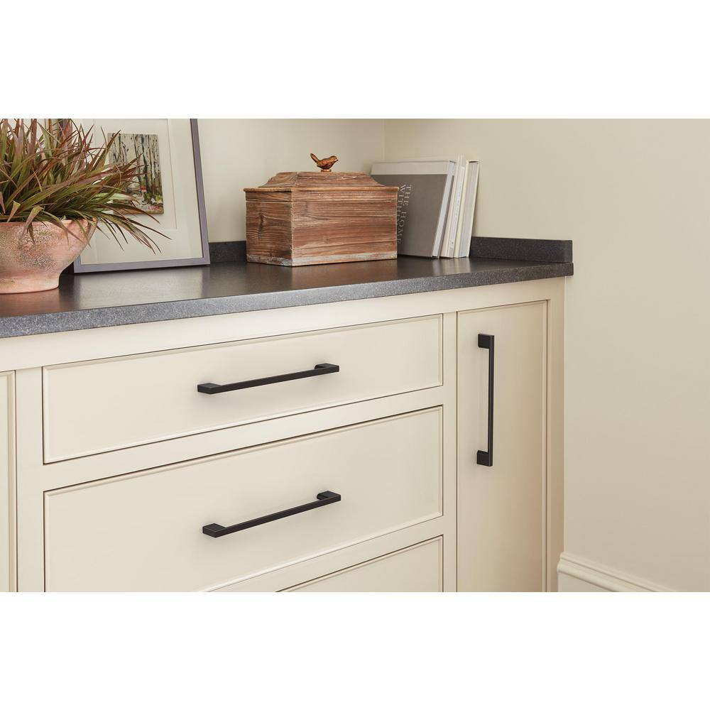 Oil Rubbed Bronze Modern Cabinet Pulls with Mounting Hardware, 10 Pack