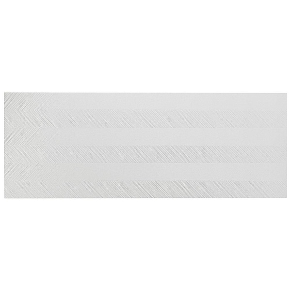 Ivy Hill Tile Alabaster Weave White 6 in. x 0.52 in. Textured Matte Ceramic Wall Tile Sample