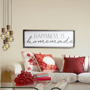 Crane Lake Rustic Wood Happiness is Homemade Decorative Sign (37 in. W x 13.2 in. H)