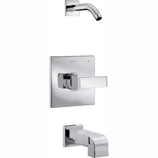 Delta Ara 1-Handle Tub and Shower Faucet Trim Kit in Chrome with Less Showerhead (Valve Not Included)
