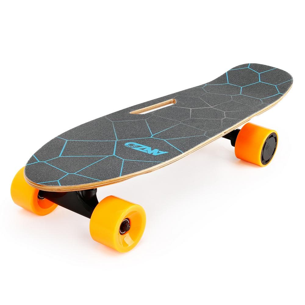 Sudzendf Small Black Skateboard with Remote Control, 350-Watt