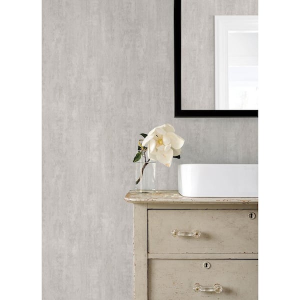 White Soapstone Ivory Distressed Wallpaper Sample