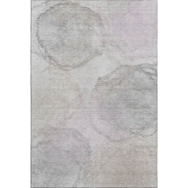 Mayfield Premium Machine Washable Abstract AMF2443 Beige 10 ft. x 14 ft. Area Rug
