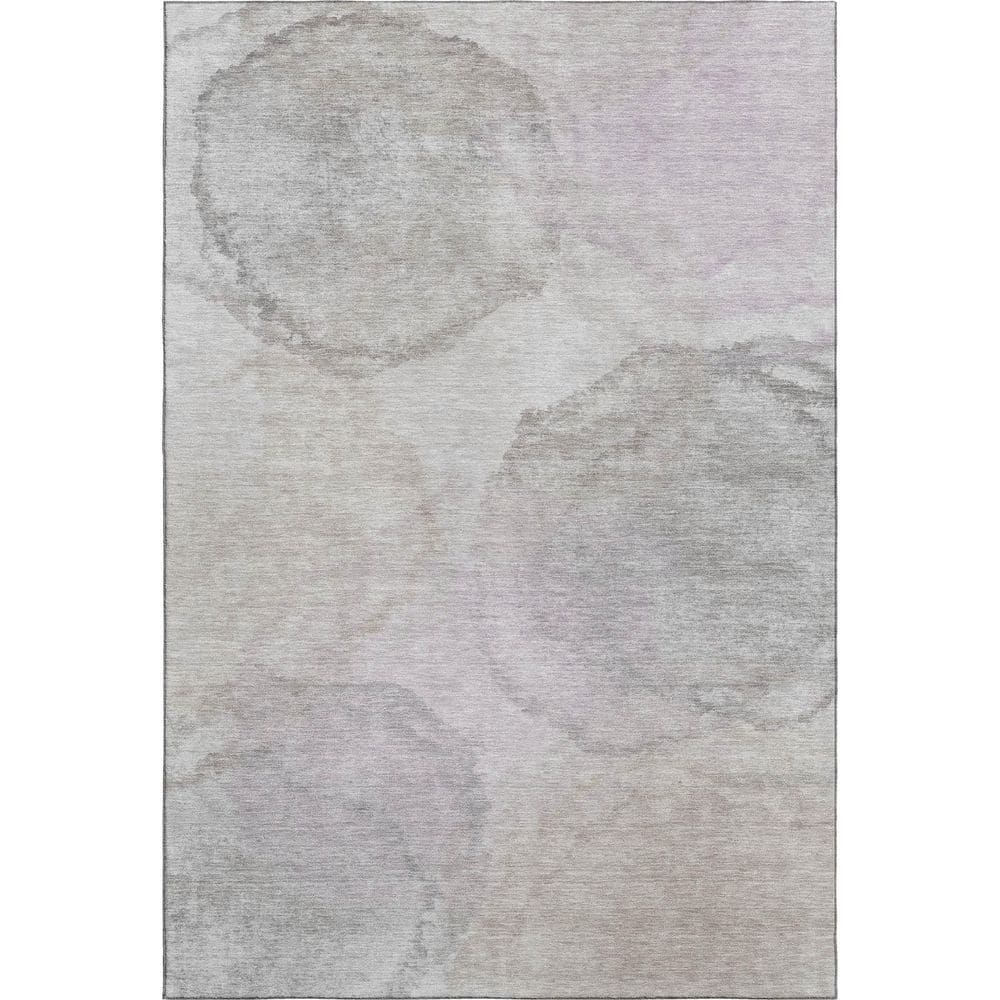 Mayfield Premium Machine Washable Abstract AMF2443 Beige 3 ft. x 5 ft. Area Rug price history on PriceWatchPro