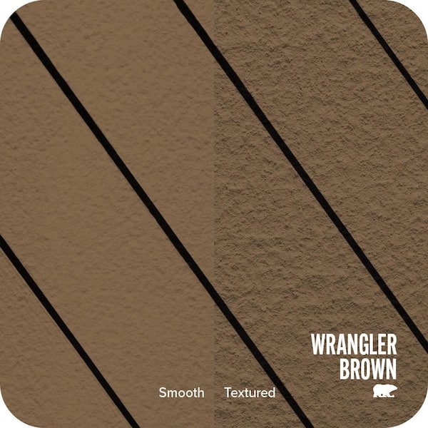 5 gal. #SC-109 Wrangler Brown Smooth Solid Color Exterior Wood and Concrete Coating