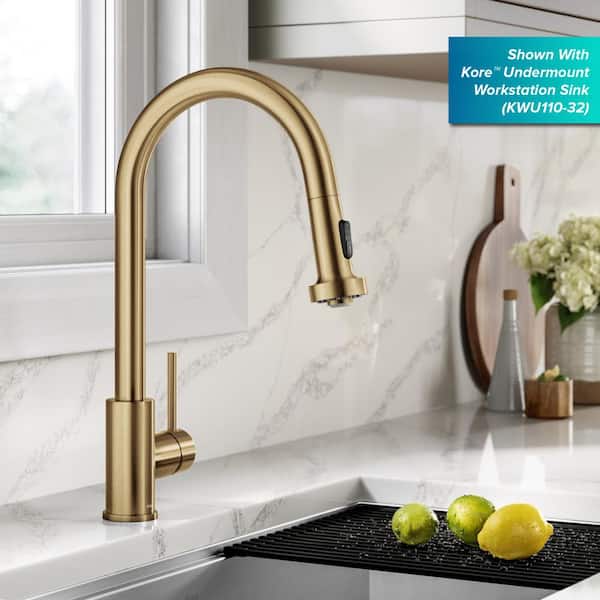 KRAUS Bolden 2-Function Single Handle Pull Down Sprayer Kitchen