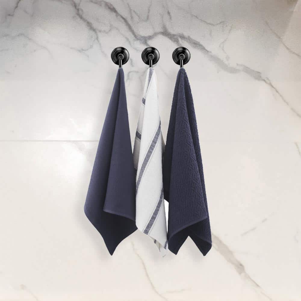 Nautica 100% Cotton Kitchen Towels | Super Absorbent Reusable Cleaning  Cloths, Tea Towels, Hand Towels for Drying Dishes | Set of 3 | 18 X 28 
