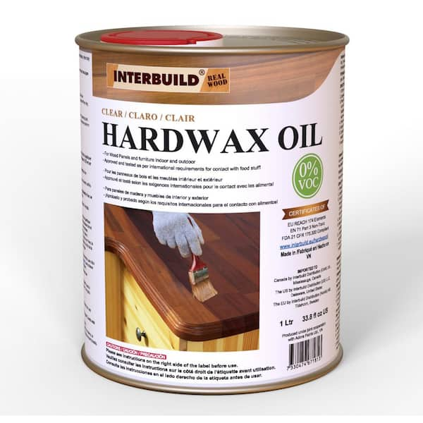 Interbuild 34 fl. oz. Clear Hardwax Wood Oil Stain