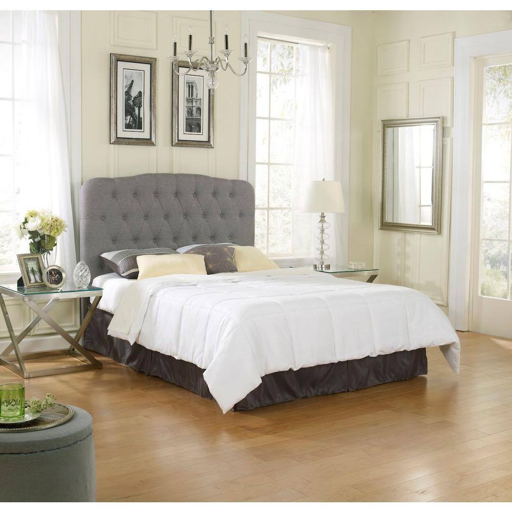 Rest Rite Lauren Blue/Gray Queen Headboard HMDL204988QDB - The Home Depot