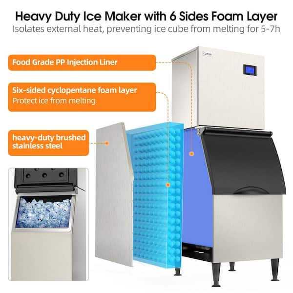 400Lbs/24H Commercial Ice Maker Machine