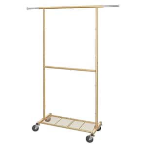 Gold Metal Garment Clothes Rack 30 in. W x 65 in. H