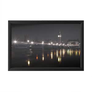 "No Money For the Bill In" by Giuseppe Torre Framed with LED Light Landscape Wall Art 16 in. x 24 in.