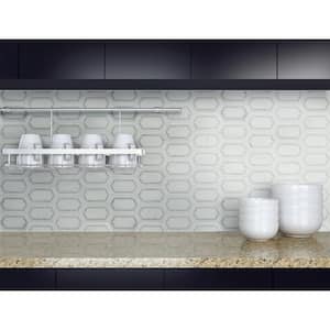 Pavilion Picket 12 in x 12 in. x 10 mm Polished Marble Mosaic Tile (10 sq. ft. / case)