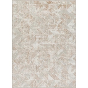 San Francisco Taupe Chevron 8 ft. x 10 ft. Indoor Area Rug
