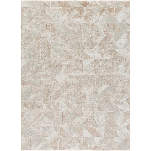 Livabliss San Francisco Taupe Chevron 8 ft. x 10 ft. Indoor Area Rug