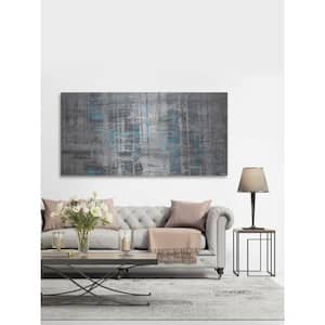 22.5 in. H x 45 in. W "Hints of Blue" by Parvez Taj Printed Brushed Aluminum Wall Art