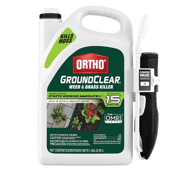 GroundClear Weed and Grass Killer 1 gal. OMRI Listed Spray Ready-to-Use Weed Killer with Comfort Wand for Landscapes