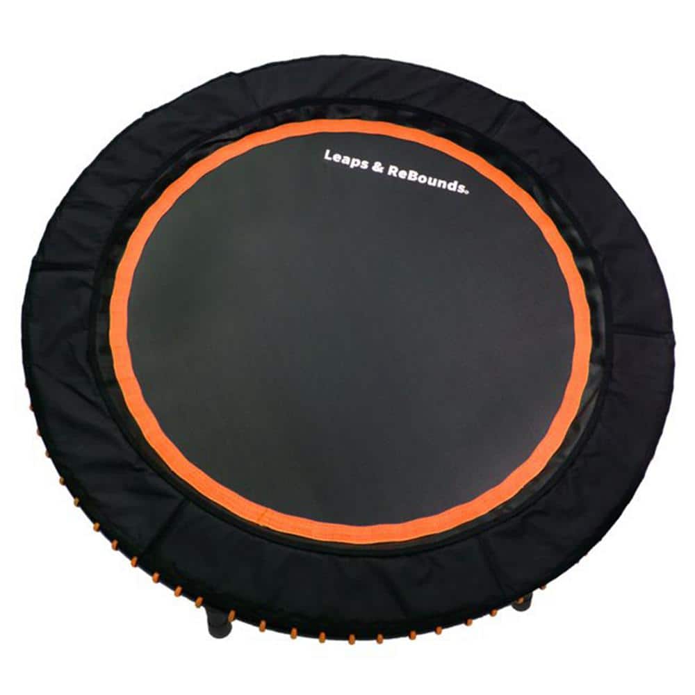 40 in. Mini Fitness Trampoline and Rebounder Gym Equipment, Orange