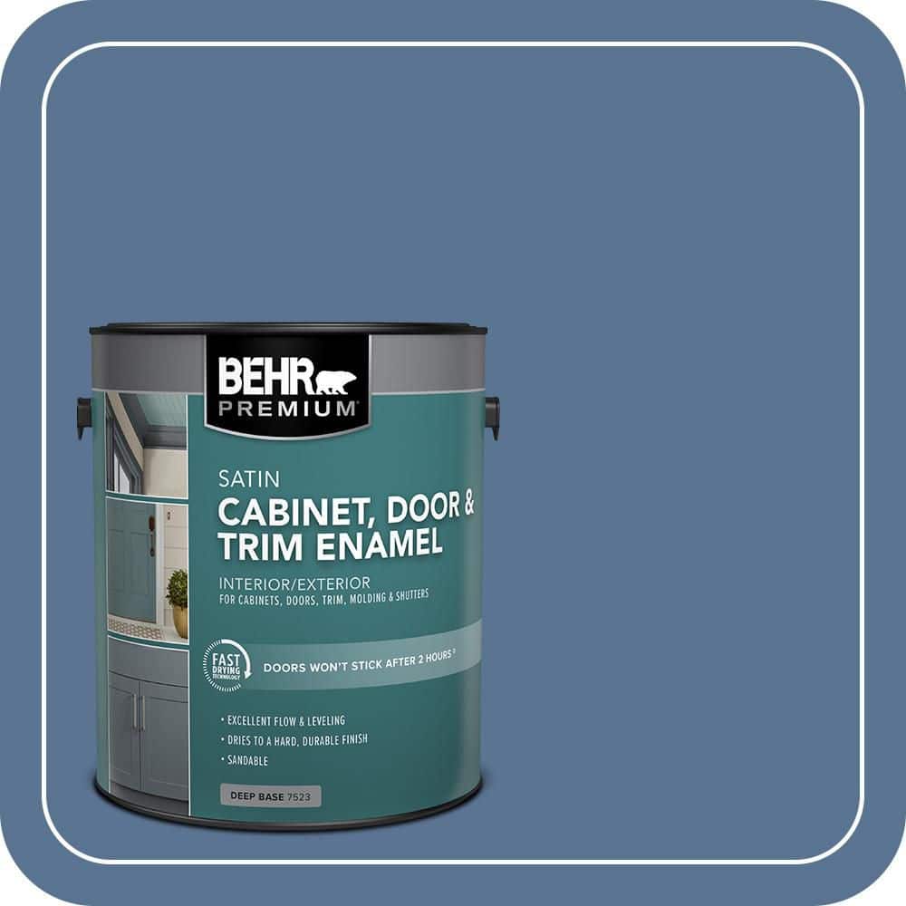 ★ＢＬＵＵ★　板のみ BEHR PREMIUM 1 gal. #PPU14-18 Laguna Blue Satin Enamel Interior