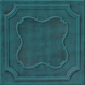 Coronado Antique Green 1.6 ft. x 1.6 ft. Decorative Foam Glue Up Ceiling Tile (21.6 sq. ft./case)