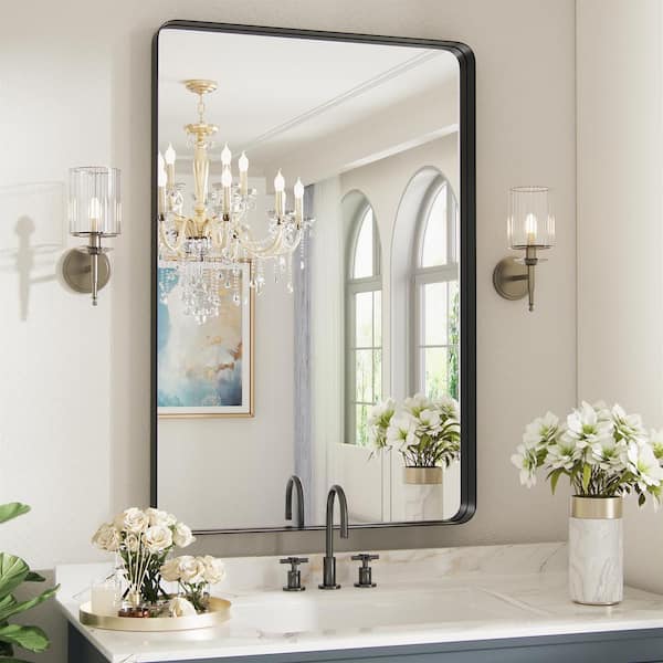 PAIHOME 24 in. W x 36 in. H Large Rectangular Metal Framed Wall