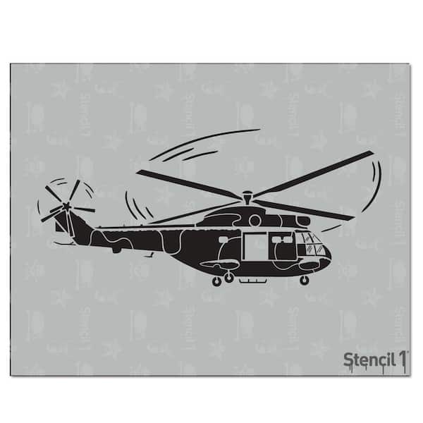 Stencil1 Helicopter Stencil