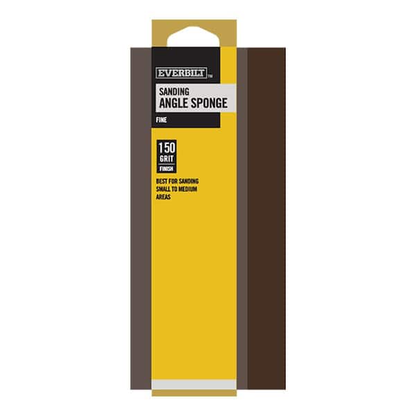 Everbilt 1 in. x 0.29ft. x 0.66 ft. XL FINE GRIT ANGLE SPONGE 2PK
