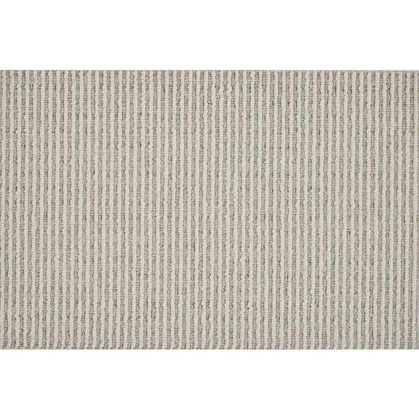 Cornerstone Stripe Ivory/Oatmeal Custom Area Rug with Pad