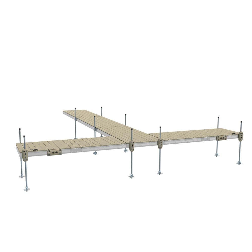 5 Section Aluminum Stationary Dock Kit w/ Resin Top - 4'x50' price history on PriceWatchPro