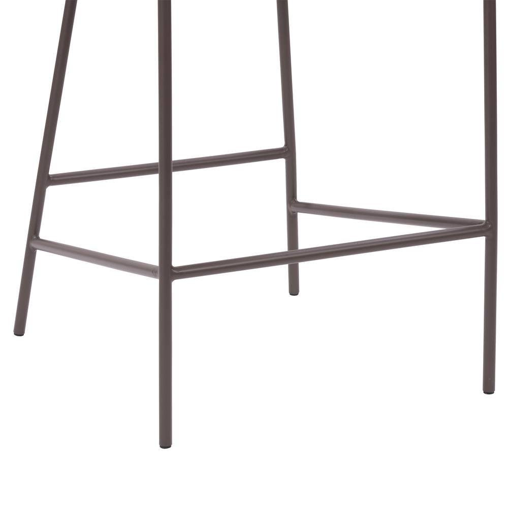 Blakeley High Back Gray Upholstered Side Chair with Metal Legs
