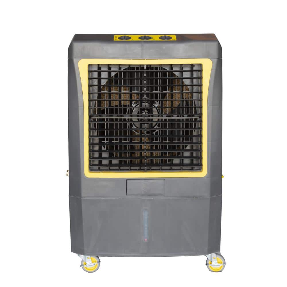 Gray and Yellow Portable Outdoor Evaporative Air Cooler