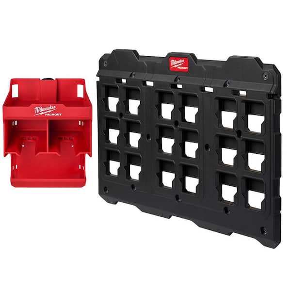 Milwaukee Packout Tool Station with Packout Large Wall Plate
