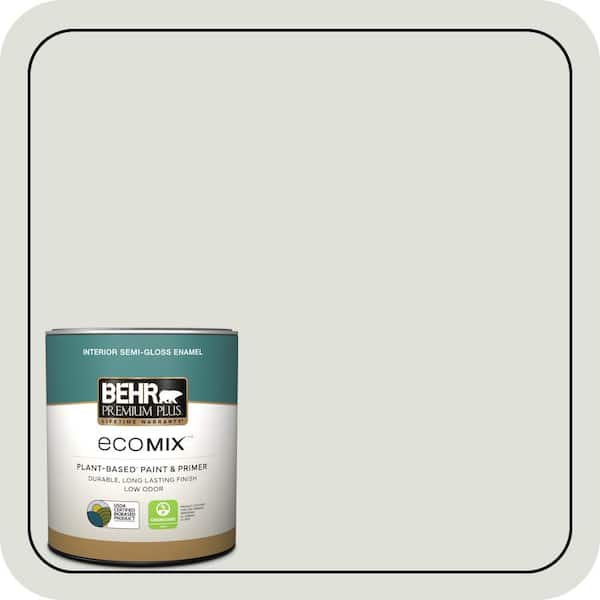 1 qt. #MQ3-45 Looking Glass Semi-Gloss Enamel EcoMix Plant-Based Interior Paint & Primer